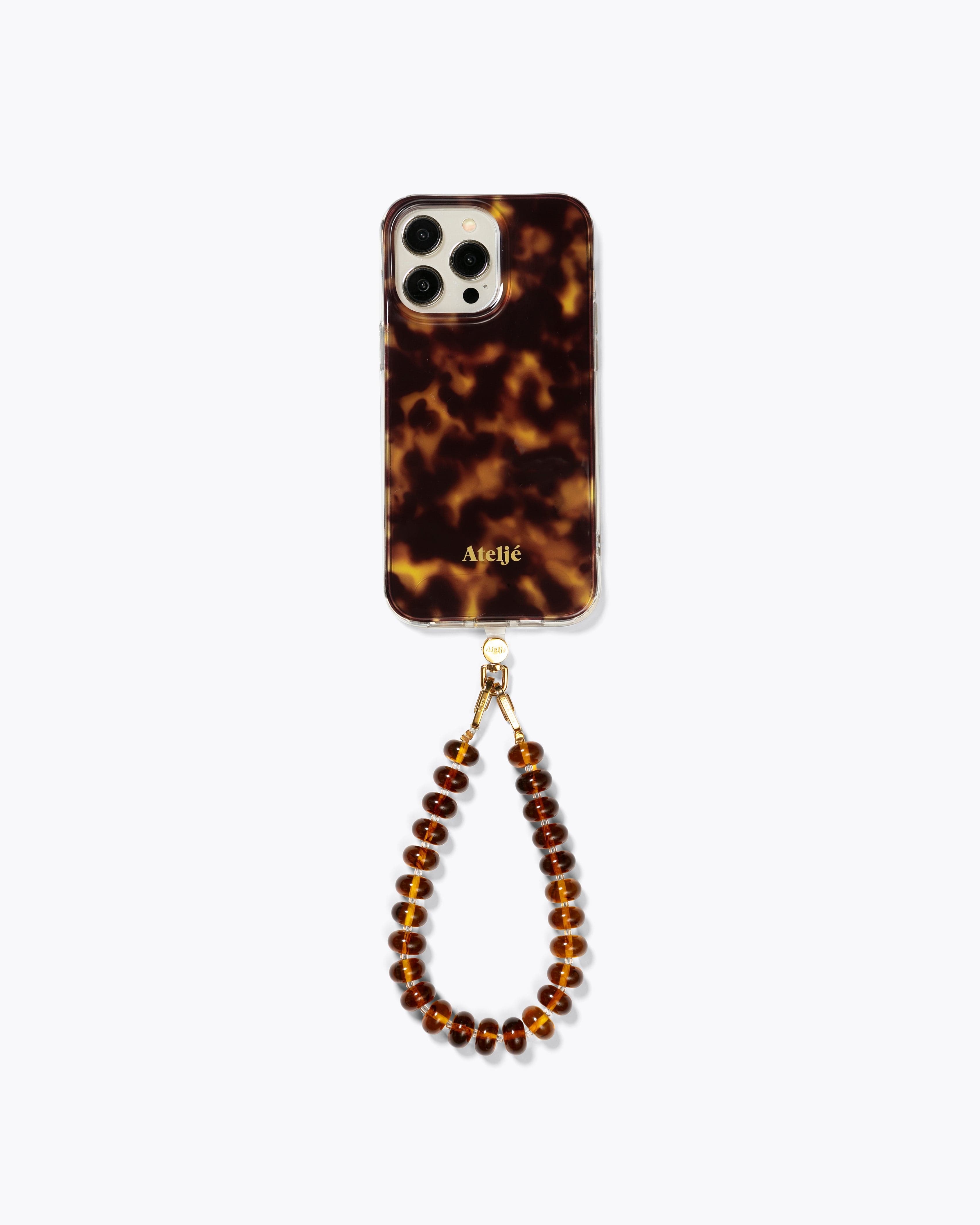 Tortoise case with Sunbeads cord