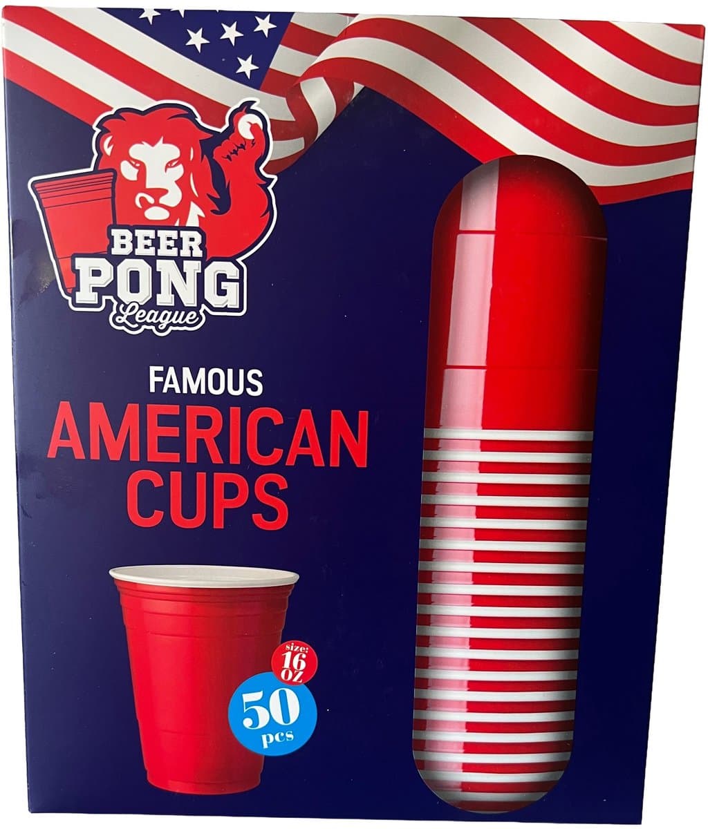 American Red Cups - Beer Pong - 50 Stuks