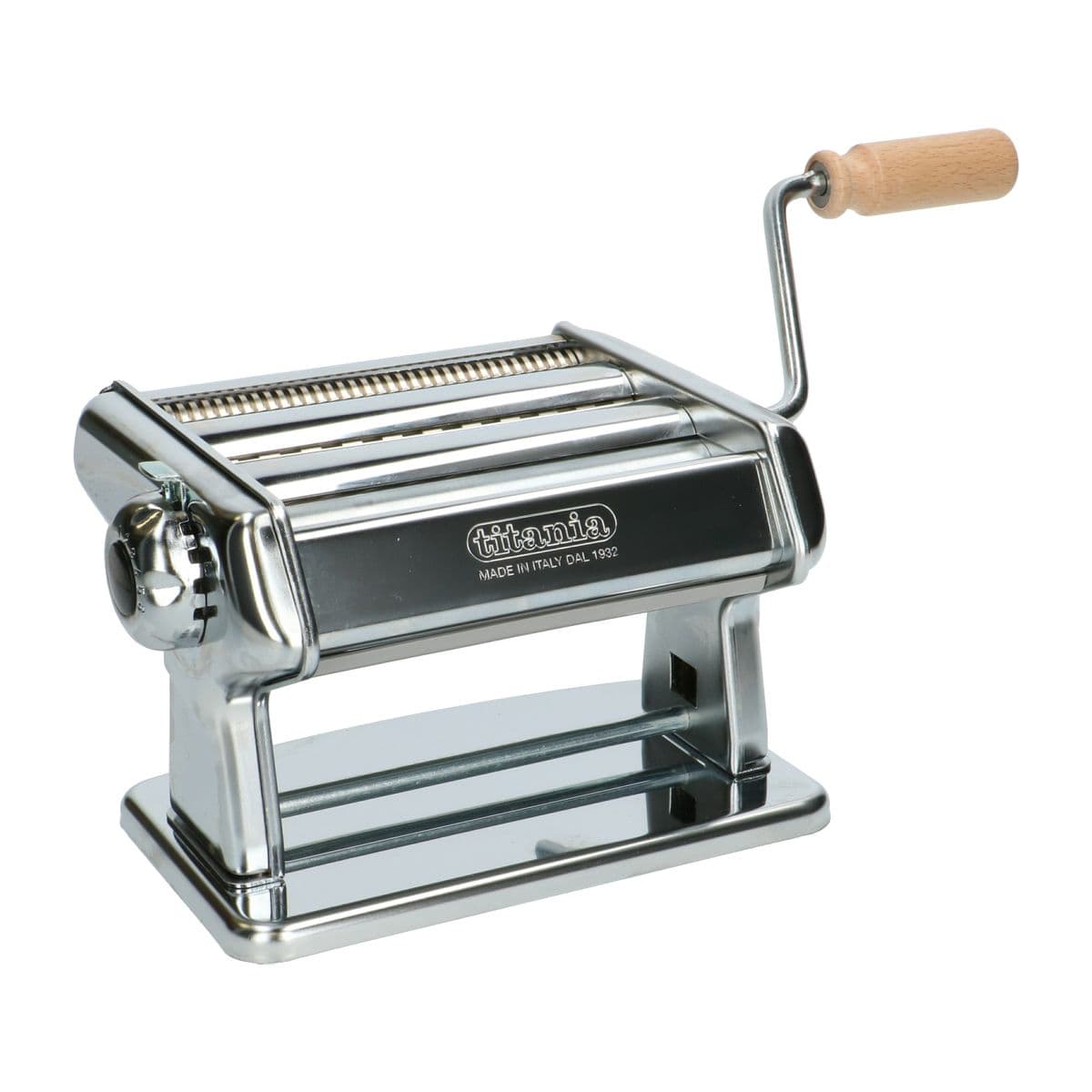 Pasta machine, chromed steel