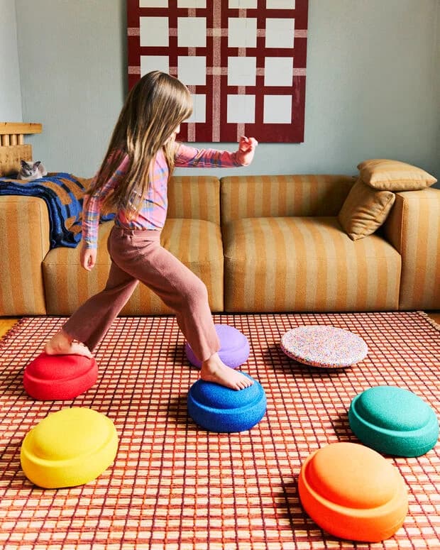7-delige set met balance board voor spel en beweging